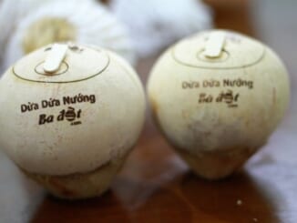 Lần đầu thử dừa đốt Bến Tre