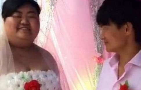 Chàng trai cưới vợ năng 150 kg, đám cưới, mãng xã hội
