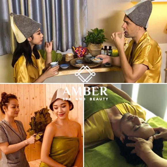 Amber Spa & Beauty, massage thư giãn, bấm huyệt