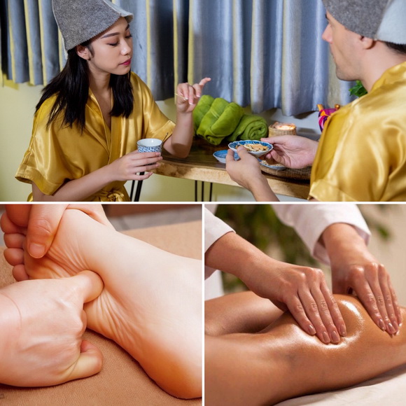 Amber Spa & Beauty, massage thư giãn, bấm huyệt