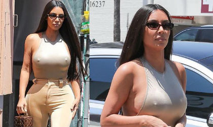  Kim Kardashian, sao ngoại, váy bó