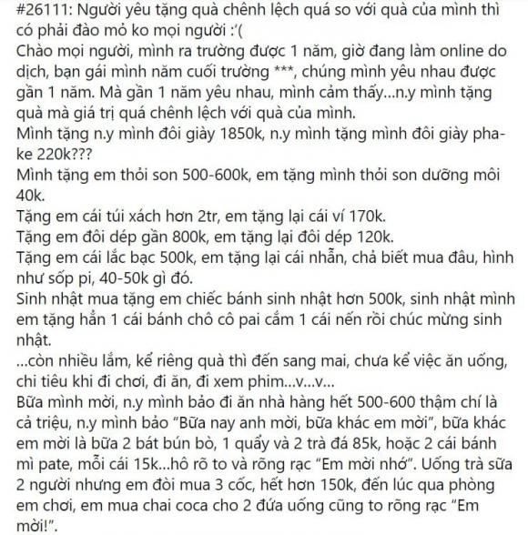 bạn gái đào mỏ, bạn trai chi li, đào mỏ