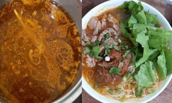 Kiên Hoàng, bún bò Huế, công thức làm bún bò Huế