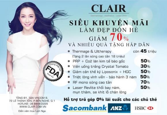 Clair Clinic & Spa, Làm đẹp tiêu chuẩn hoa kỳ, Khắc phục nhược điểm của da