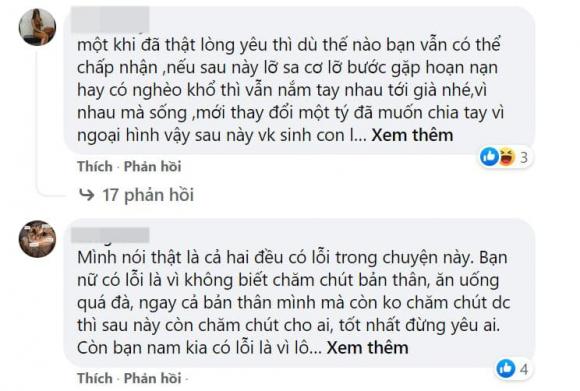 tăng cân, bạn gái tăng cân, chia tay vì bạn gái tăng cân