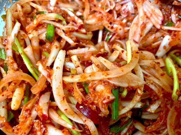 kim chi, kim chi rau muống, món ngon từ rau muống