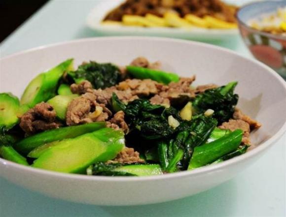 thịt bò xào, xào thịt bò, cải ngồng, dạy nấu ăn, mẹo nấu ăn