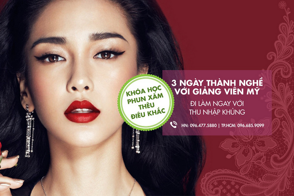 BB Thanh Mai, World of Beauty Acedemy, Khóa học Phun xăm thẩm mỹ